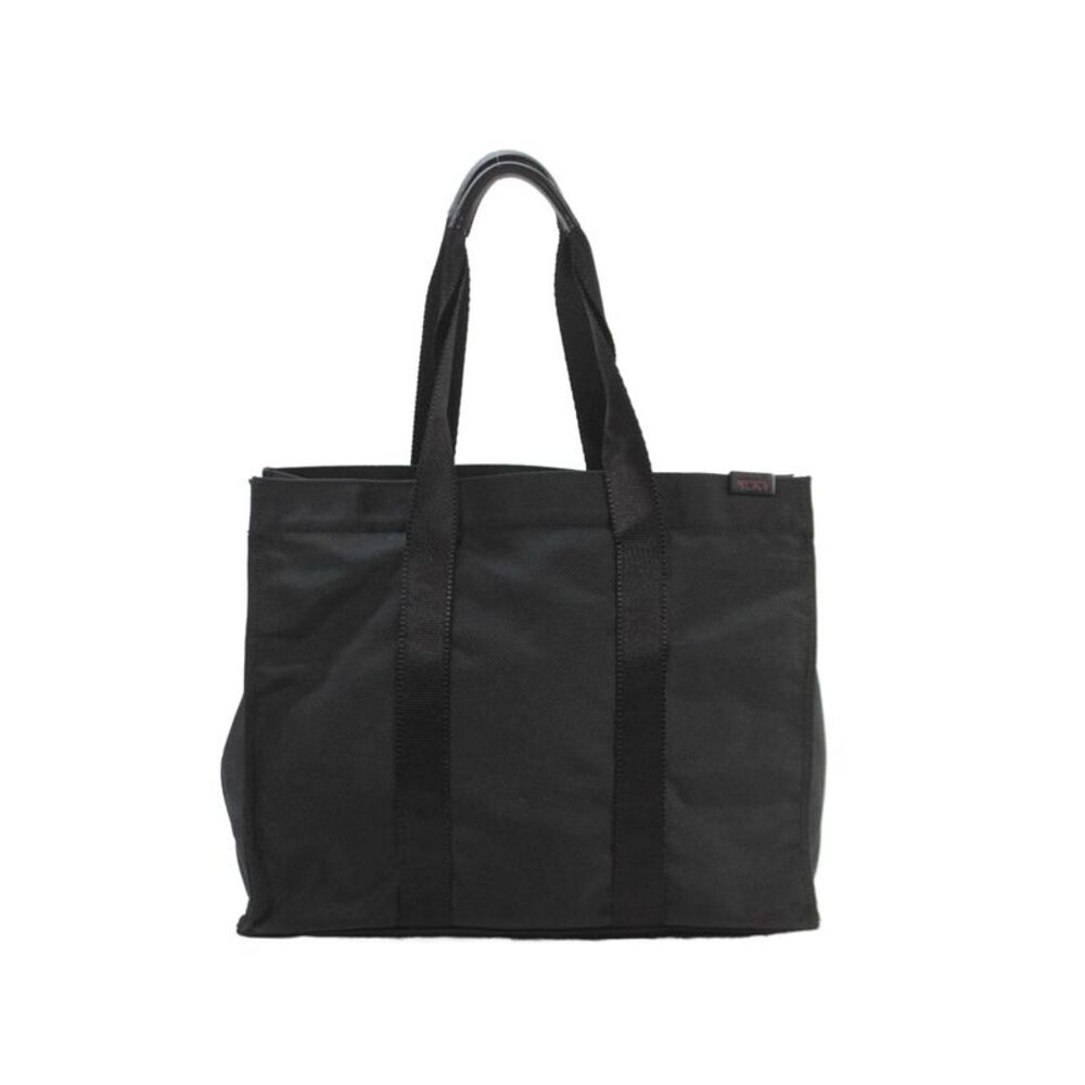 Tumi Womens Open Front Alpha Bravo Essential Tote Shoulder Handbag Black